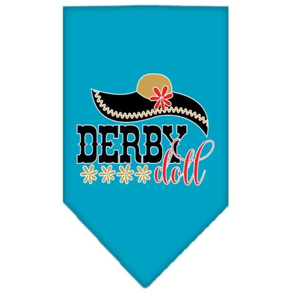 Mirage Pet Products Derby Doll Screen Print BandanaTurquoise Small 66-459 SMTQ